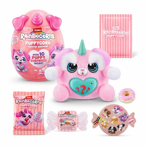 Мягкая игрушка сюрприз в яйце Zuru Rainbocorns PUPPYCORN SURPRISE S8 игрушка zuru rainbocorns puppycorn rescue surprise сюрприз в яйце в ассортименте