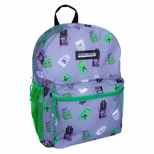 фото Рюкзак minecraft, цвет: серый/зеленый 502020203 майнкрафт