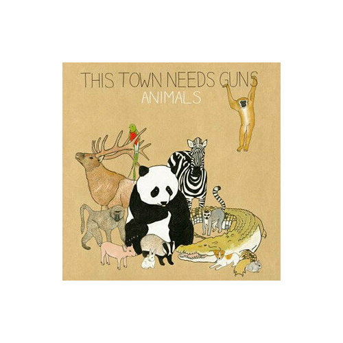 Виниловая пластинка This Town Needs Guns - Animals - Vinyl. 1 LP large building blocks animals crocodile hippo giraffe elephant leapard monkey bear zebra panda tiger doll compatible parts toys