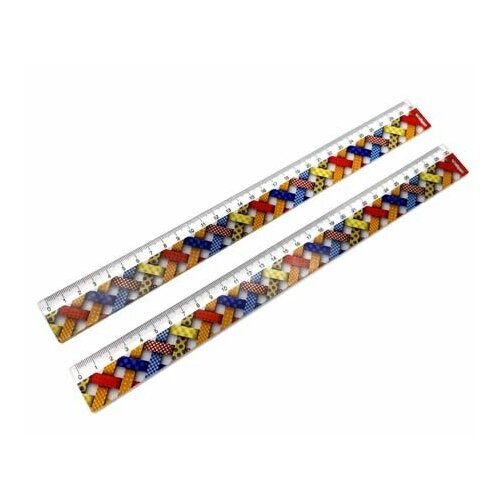 Линейка 30 см. пластиковая INTELLIGENT CD-127-3 