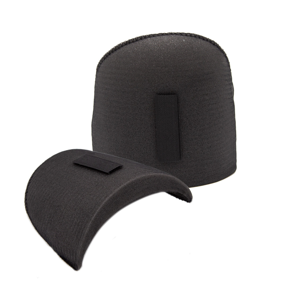 Плечевые накладки обшитые с контактной лентой, втачные, 18*120*170 мм, Hobby&Pro (черный)
