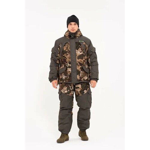 Зимний костюм для охоты и рыбалки Горный -45 от ONERUS. Ткань: Алова, Таслан. Цвет: Бежевый. Размер: 52-54/182-188