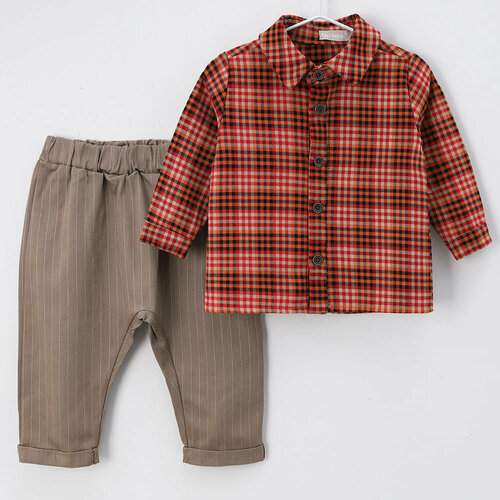 комплект одежды baby rose для девочек размер 74 44 бежевый Комплект одежды bip baby, размер 74/44, бордовый
