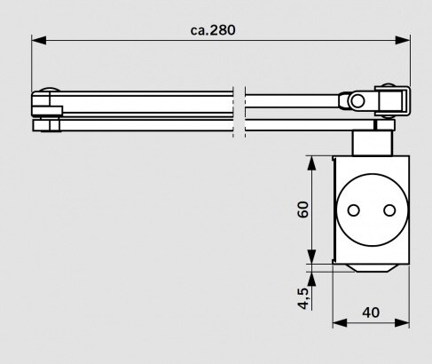 Изображение Dorma TS-73V 2-4 BCA доводчик белый
