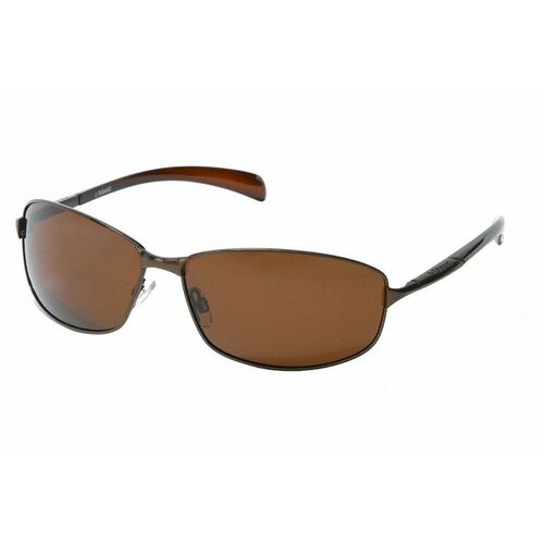 Солнцезащитные очки Polaroid, коричневый солнцезащитные очки polaroid прямоугольные оправа металл для мужчин серый