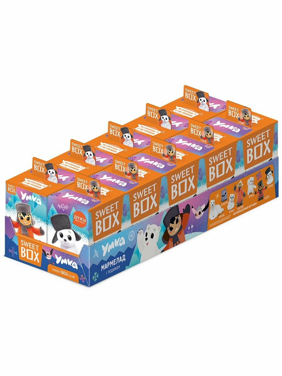 Sweet Box Конфитрейд свитбокс умка мармелад с игрушкой, 10шт*10г