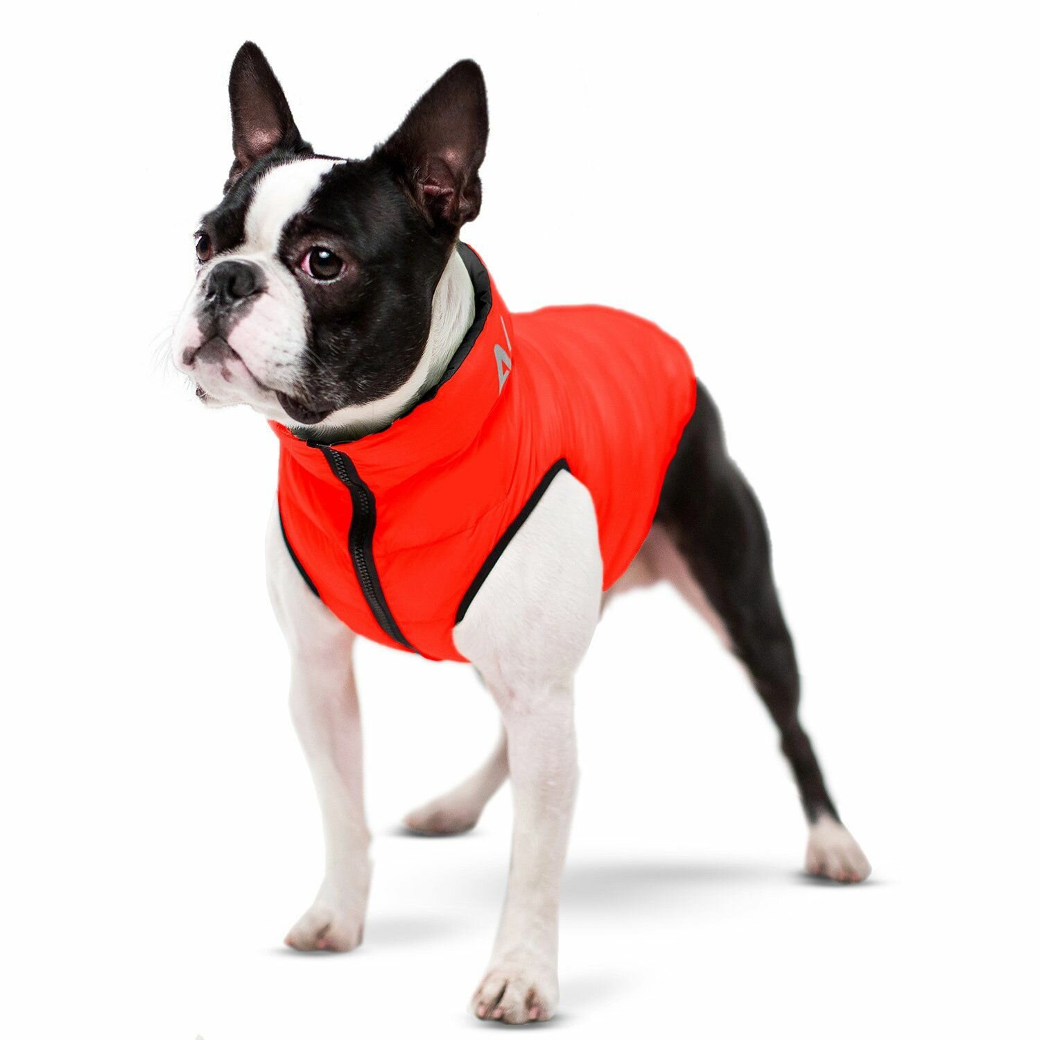 Куртка для собак AiryVest двухсторонняя, красно-черная, 77-79 см - фотография № 3