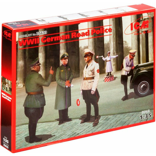 tamiya немецкие пехотинцы в атаке 8 фигур 1 35 модели для сборки Сборные миниатюры Германская дорожная полиция (1/35) 35633 ICM