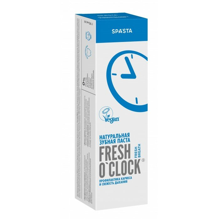 Зубная паста Spasta Fresh Oclock Профилактика кариеса и свежесть дыхания 90мл - фото №13