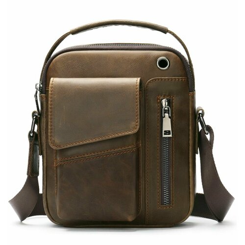 Сумка мессенджер , коричневый