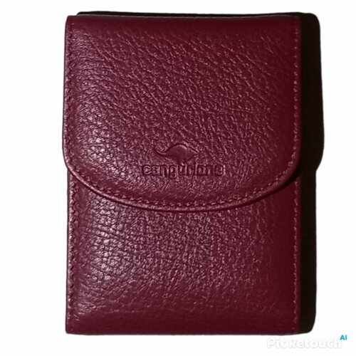 Визитница Cangurione 3103 F/FUCHSIA-028, бордовый визитница cangurione 3324 f green beige зернистая бежевый зеленый