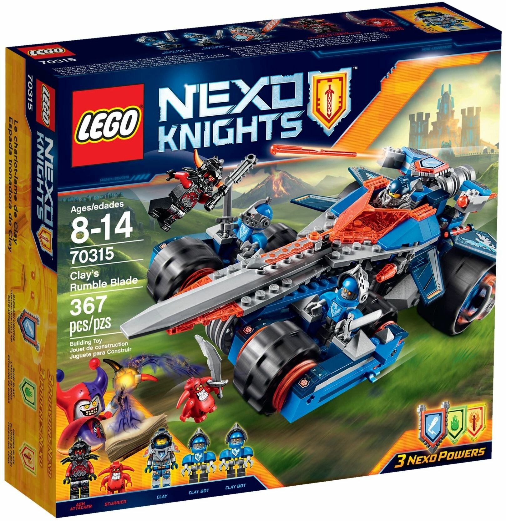 Конструктор LEGO Nexo Knights 70315 Устрашающий разрушитель Клэя