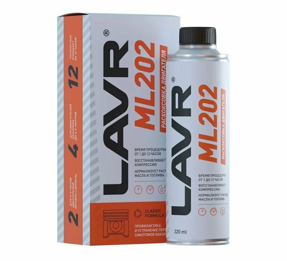 Раскоксовка Двигателя Lavr Ml-202 Anti Coks Fast, 330мл Ln2504 Lavr арт. Ln2504 — фото 6