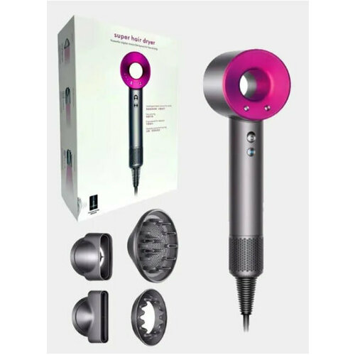Фен для волос Super Hair Dryer c 5 насадками в комплекте 850000₽