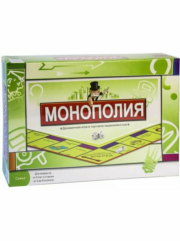 Настольная игра Монополия (Monopoly). Классическая. Полностью на русском языке 0112Р