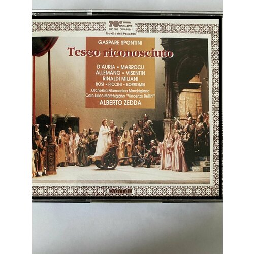 Audio CD раритет! Spontini: Teseo Riconosciuto SolistDiego D'auria, Paoletta Marroccu, Carlo Allemano (2 CD)