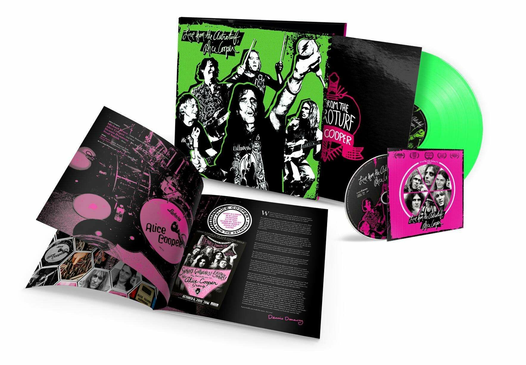 Виниловая пластинка Alice Cooper - Live From The Astroturf (180g) (Limited Numbered Edition) (Glow In The Dark Vinyl) (1 DVD)