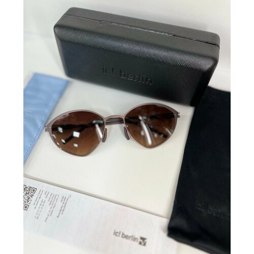 фото Солнцезащитные очки ic! berlin spring black sun gold 55-21, коричневый