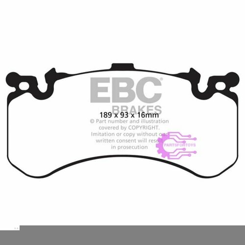 Колодки тормозные DP42158R EBC Yellowstuff