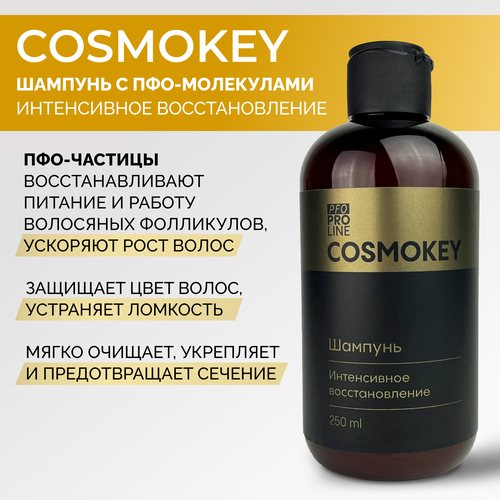 Cosmokey / Космокей Шампунь интенсивное восстановление для поврежденных и ломких волос, 250 мл