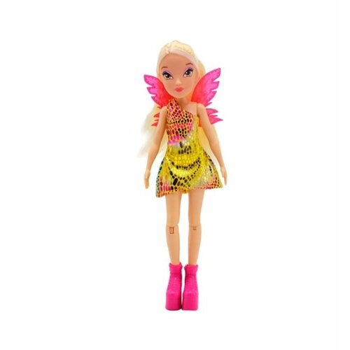 Шарнирная кукла Winx Club Стелла, с крыльями, 24 см IW01552303 шарнирная кукла стелла с крыльями 24 см