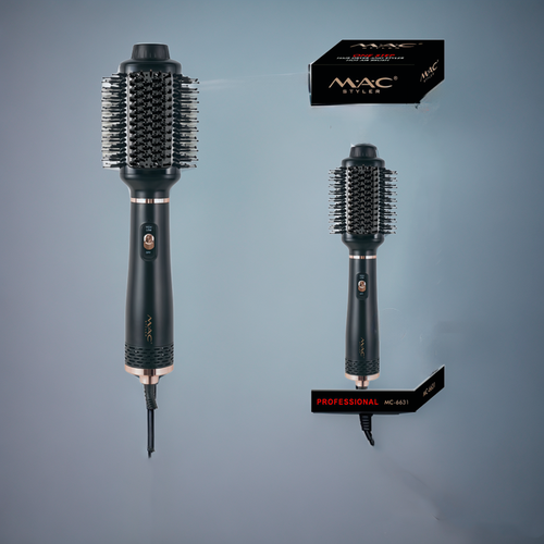 Профессиональный фен щетка для волос Термощетка для сушки и укладки волос Стайлер Фен расческа домашний для салона черный 3149₽