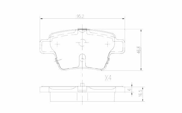 Zekkert Колодки тормозные задние для Citroen C4 04-, Peugeot 207 CC 07-, 207 SW 07-, 207/207+ 06-, 307 00-, 307 SW 02-