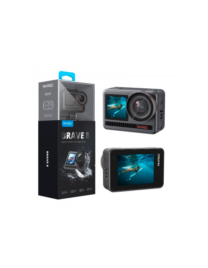 AKASO Action camera BRAVE 8 - Grey (с картой памяти 64 GB)