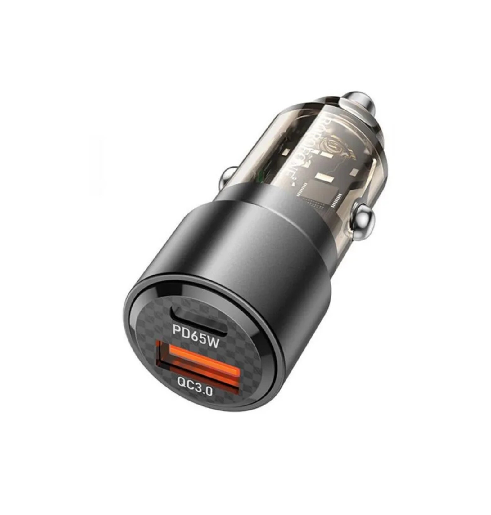 фото Блок питания автомобильный 1 USB, Type-C Borofone BZ20A, Smart, PD, QC