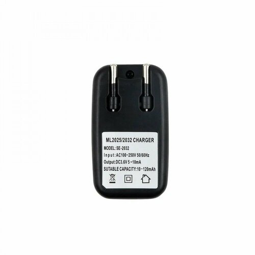 батарейка panasonic cr2032 с проводом 2pin 3v для dell vostro 5470 12 020 Зарядное устройство для аккумулятора, 3V, с европейской вилкой, для зарядки ML2025/2032 12-022