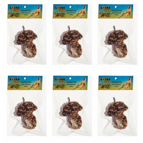 Боспа Эко Лакомство для лесных птиц Грибок 40 г 6 уп 745₽
