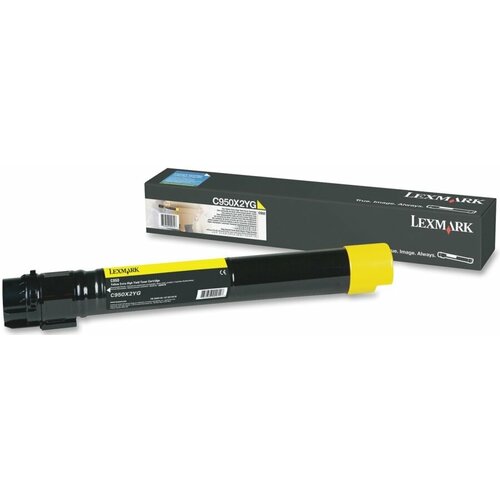 Картридж для печати Lexmark Картридж Lexmark C950 C950X2YG вид печати лазерный, цвет Желтый, емкость картридж lexmark t644 return cartridge extra high yield 32k