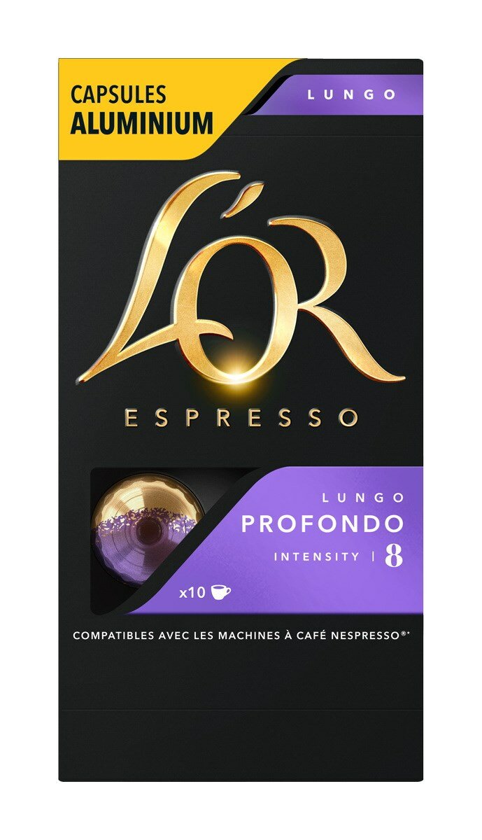 Кофе в капсулах L'OR Espresso Lungo Profondo 1 упаковка(10 капсул в одной упаковке)