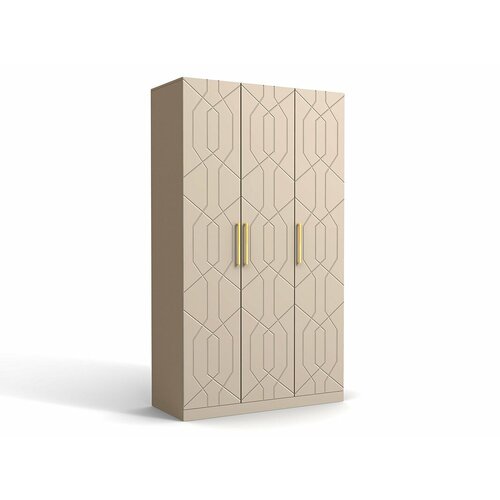 Шкаф Дольче-3 МДФ Мокко 120x60x230 трехдверный для одежды 37190₽