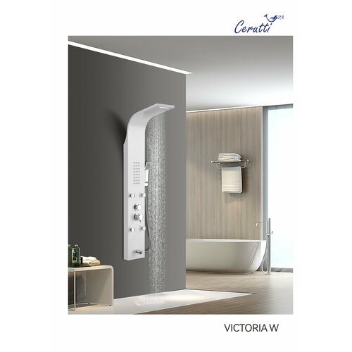 фото Душевая панель ceruttispa victoria w (ct9979), белый