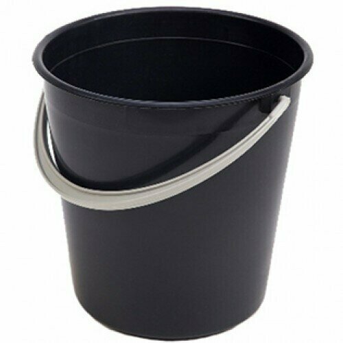 Ведро пластмассовое эконом черное 10 л 541₽