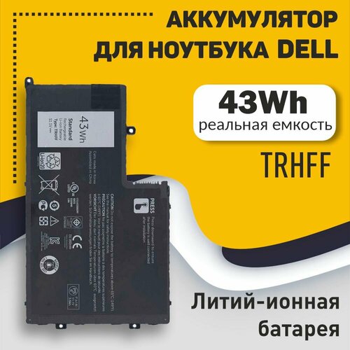 Аккумуляторная батарея для ноутбука Dell Inspiron 15-5547 43Wh TRHFF аккумуляторная батарея для ноутбука dell inspiron 15 5547 43wh trhff