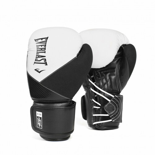 Боксерские перчатки Everlast Protex PU 12oz белый, черный перчатки everlast classic 12oz черный