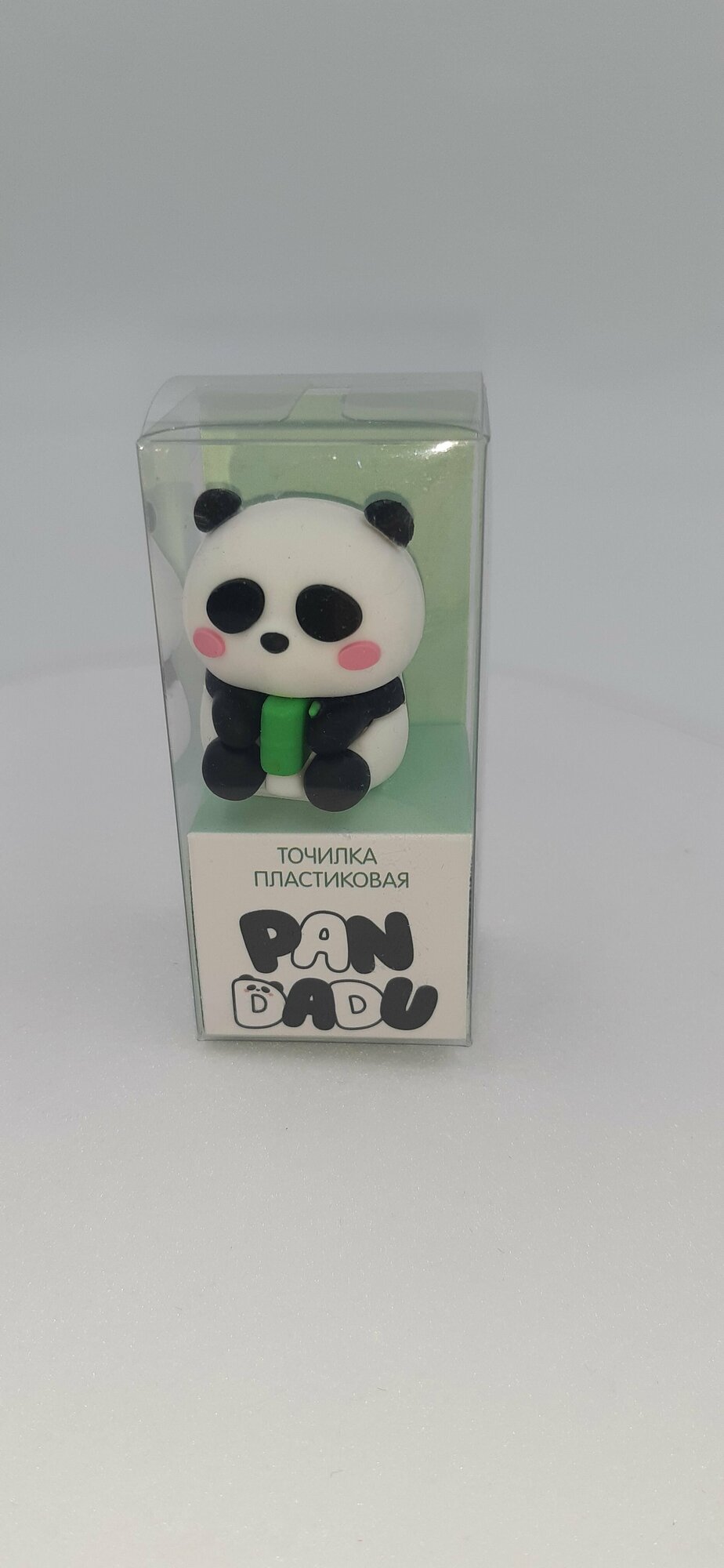 Точилка-игрушка Панда с бамбуком 3,5 см без контейнера в коробочке 75*35*30 мм