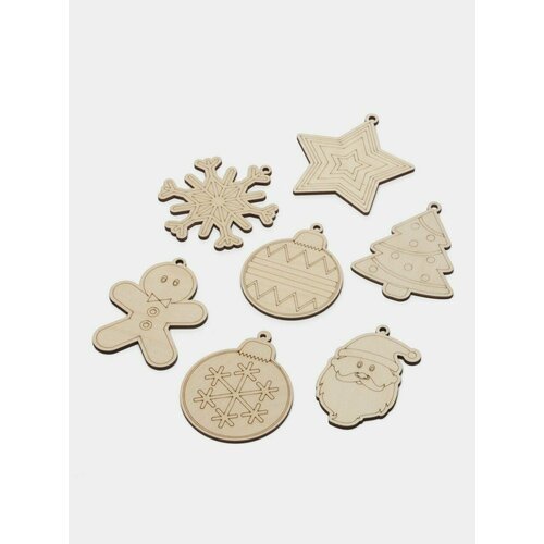 Заготовка для поделок из дерева Ёлочные игрушки 210₽