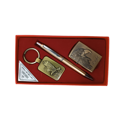 Набор подарочный Орел: зажигалка, брелок, ручка подарочный набор с зажигалкой мужчине на 23 февраля