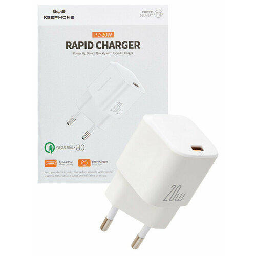 Быстрая зарядка для HONOR Type-C адаптер 20W Белый