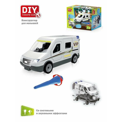 конструктор машина vip travel свет звук diy toy 1368 Конструктор Машина Vip Travel (свет, звук) DIY Toy 1368