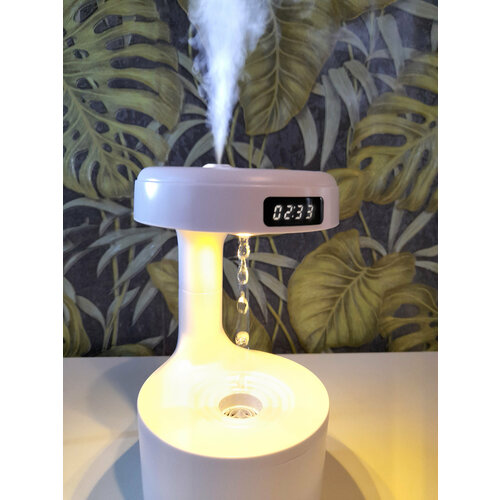 Увлажнитель воздуха с левитирующими каплями и часами 236000₽