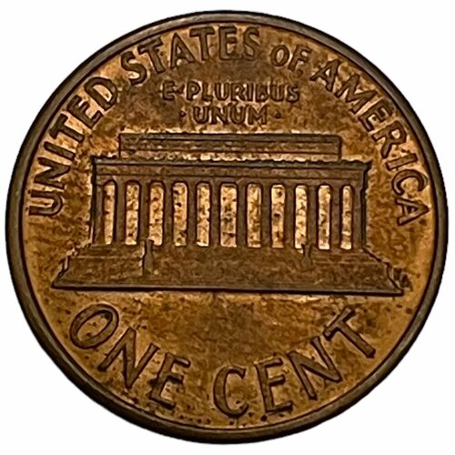 США 1 цент 1991 г. (Memorial Cent, Линкольн) (D) (Лот №3) сша 1 цент 1991 г memorial cent линкольн d лот 2