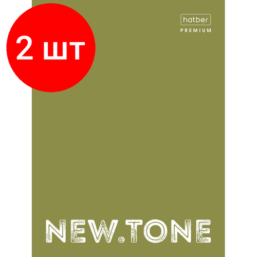 Комплект 2 штук, Тетрадь со сменным блоком А4.80л, глянц. лам, NEWtone PASTEL Олива 067708 premium папка а5ф на 2 х кольцах глянц ламин newtone pastel пион