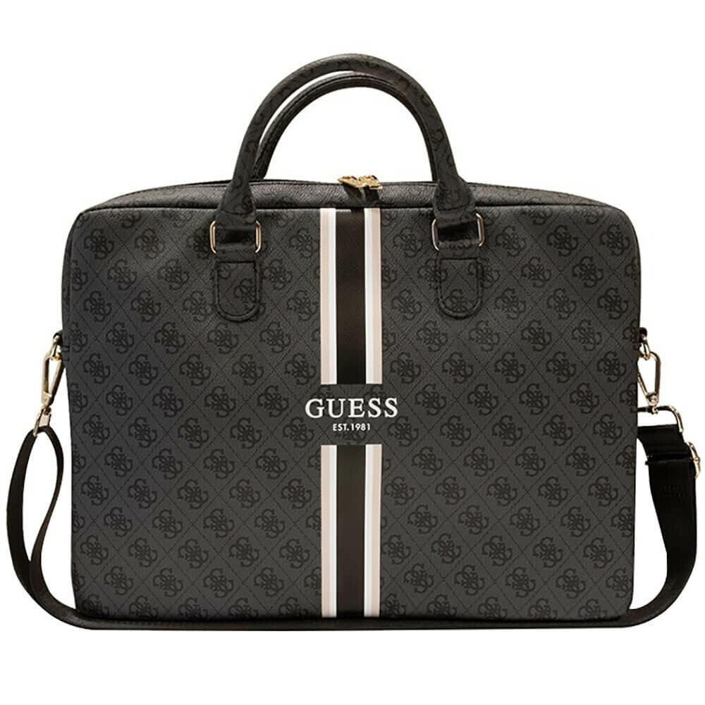 Сумка Guess 4G Stripes Bag для ноутбуков 15-16 дюймов, черная