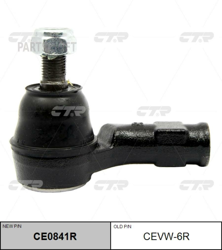 CTR CEVW-6R Наконечник рулевой тяги VOLKSWAGEN Caddy / Golf / Corrado / Jetta (Bora) / Passat / Vento / SEAT Tol