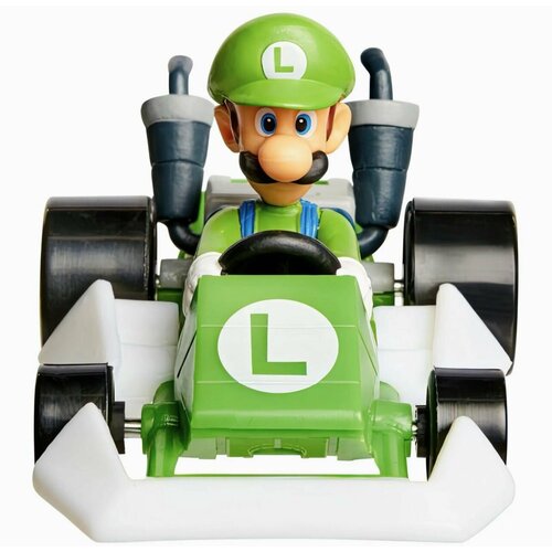 World of Nintendo Марио Super Mario Kart Racers 6 см коллекционная мини-фигурка Луиджи LUIgI