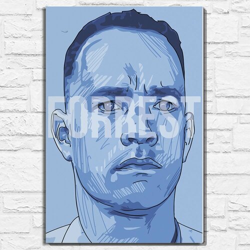 Картина по номерам на холсте фильм Форрест Гамп (Forrest Gump) - 13713 В 60x40